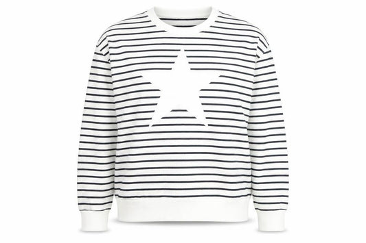 Apricot Women's Stripe Navy/White Pullover