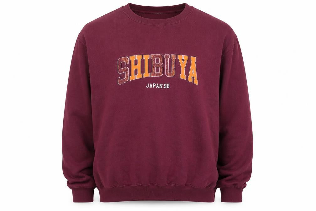 Topman Men's Red Pullover Sweatshirt L