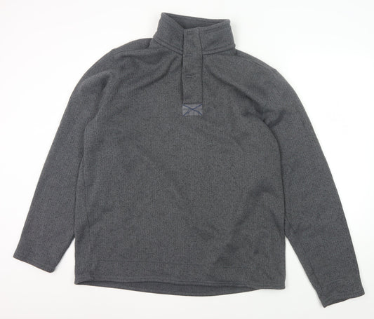 Marks and Spencer Men's Grey XL Collared Sweatshirt