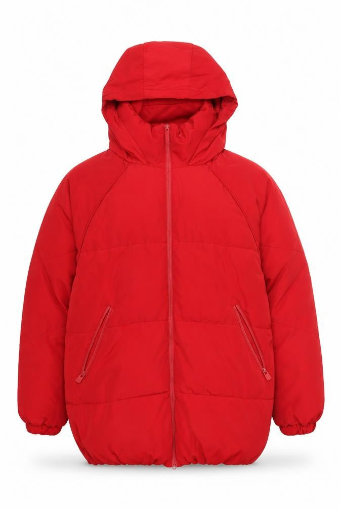 Pull & Bear Red Puffer Jacket for Men