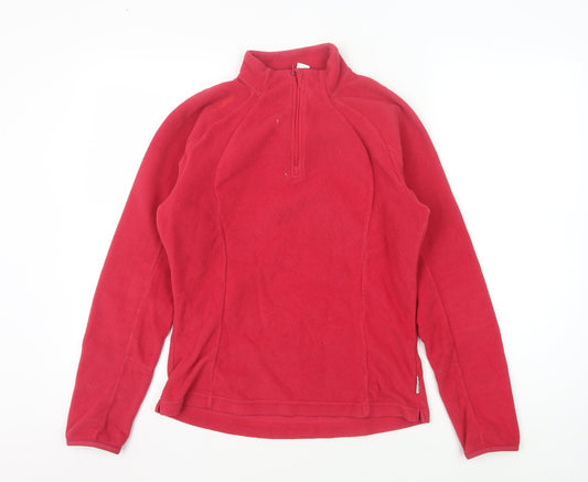 Decathlon Women's Red Fleece Sweatshirt UK 12