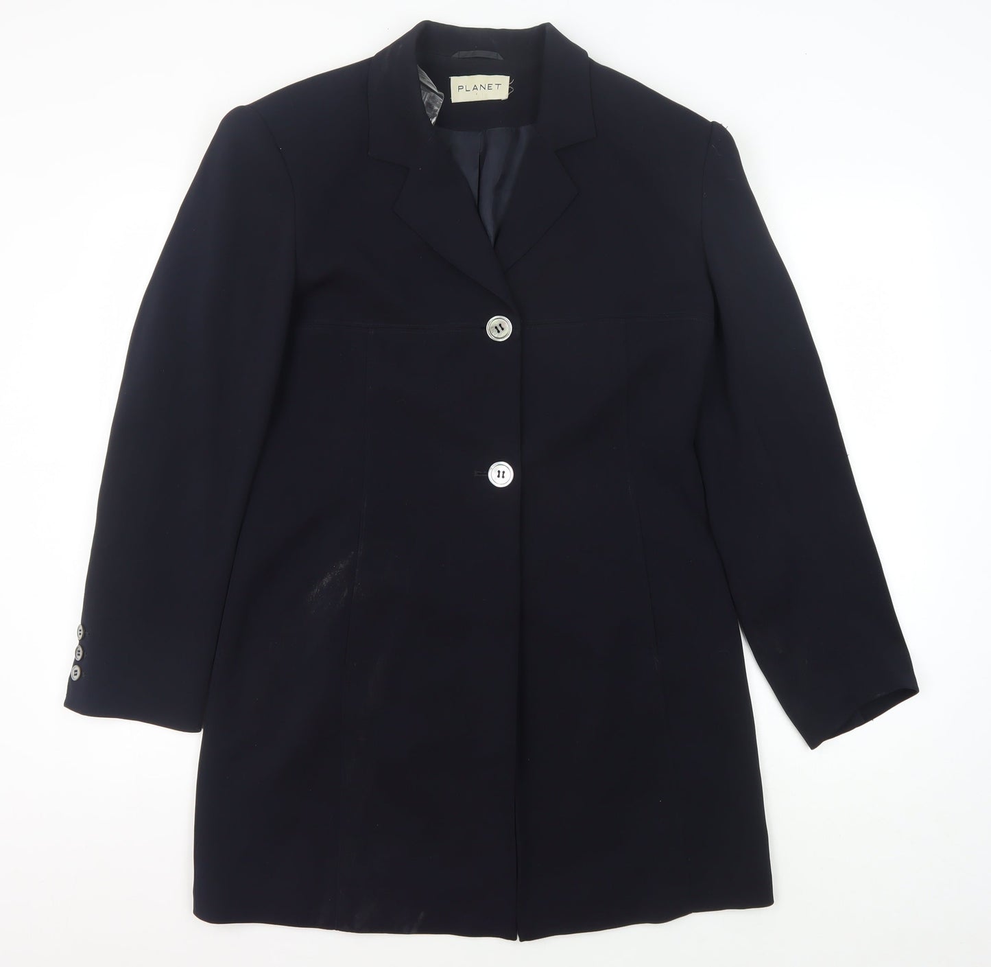 Planet Women's Black Blazer Size 12 Single-Breasted