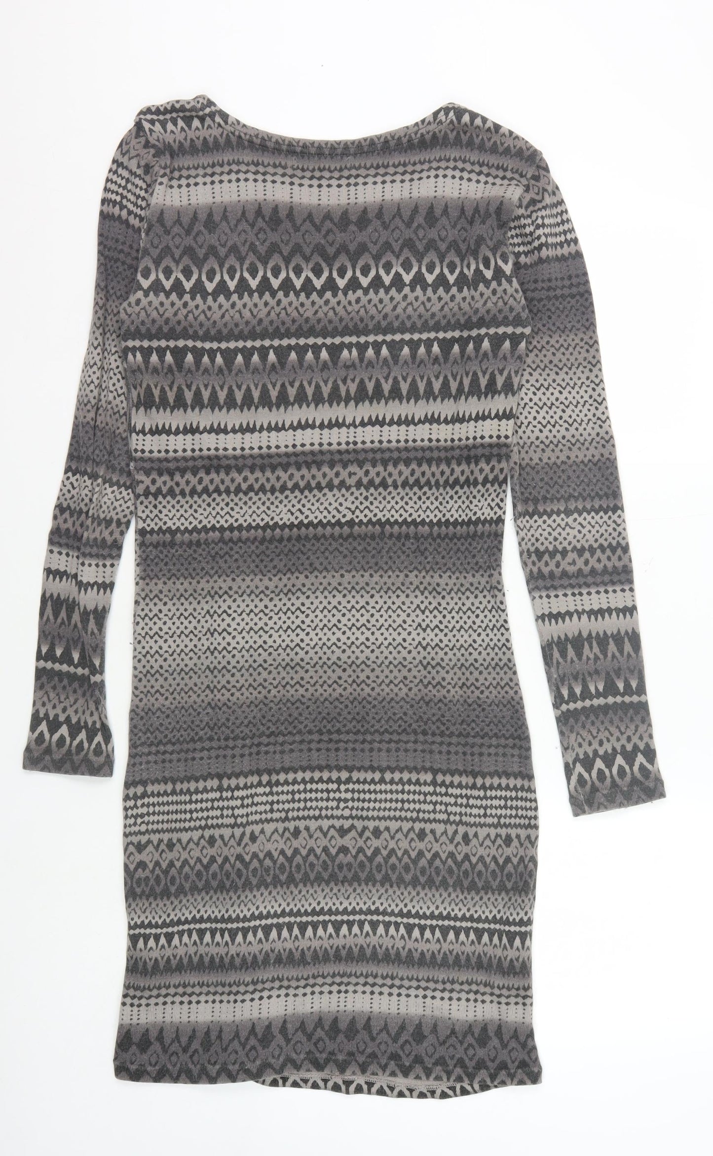 Laura Ashley Women's Geometric Grey Dress Size 12