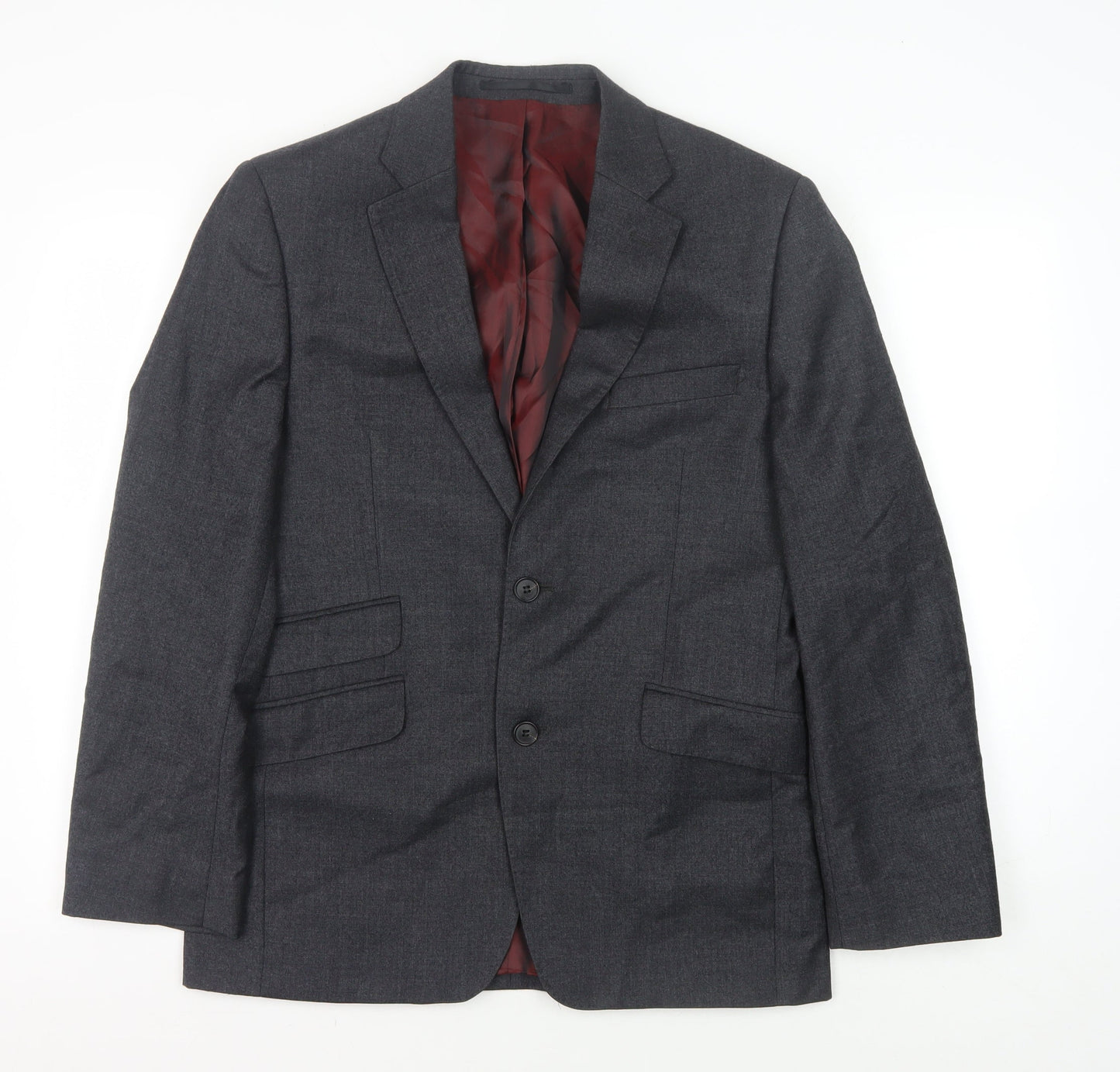 John Lewis Men's Grey Wool Blazer 38S, Classic Fit