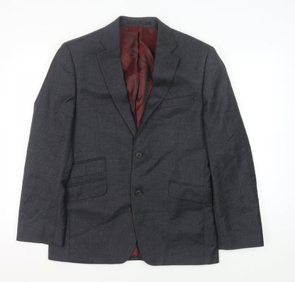 John Lewis Men's Grey Wool Blazer 38S, Classic Fit