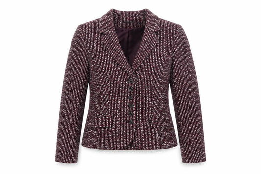 ALEX & Co. Women's Multicoloured Bouclé Blazer Size 12