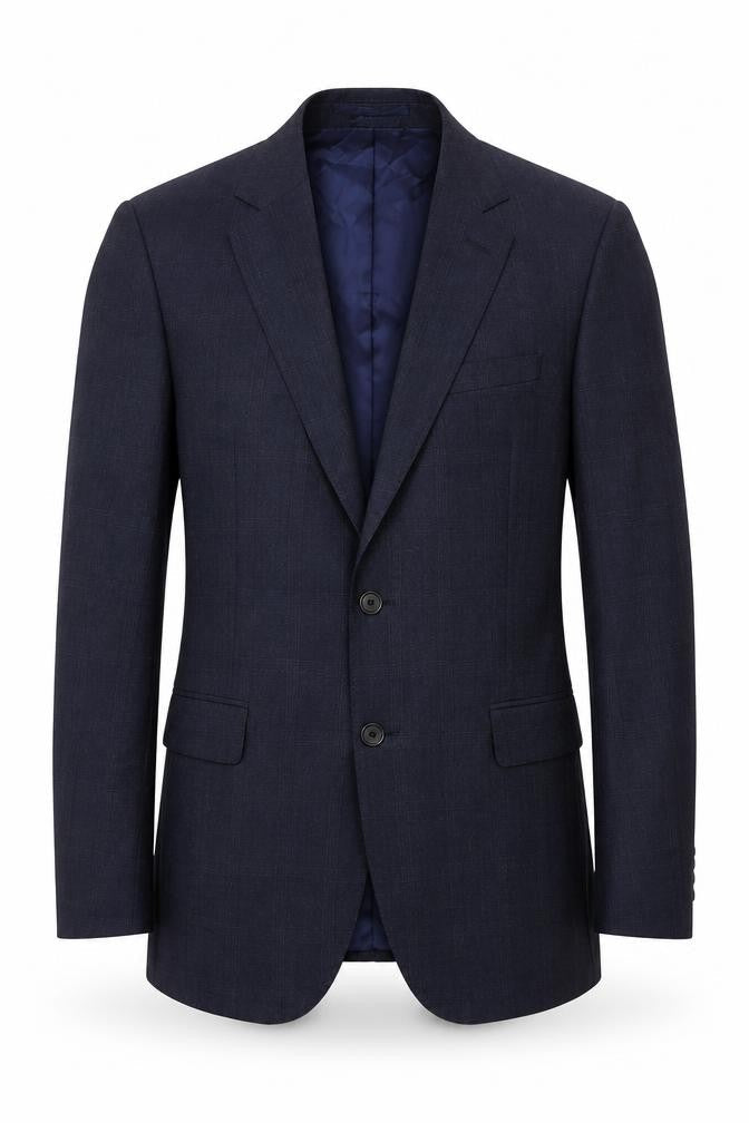 Jaeger Men's Blue Wool Classic Blazer, 38R Formal Style