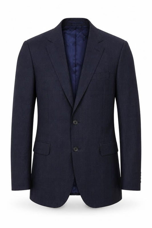 Jaeger Men's Blue Wool Classic Blazer, 38R Formal Style