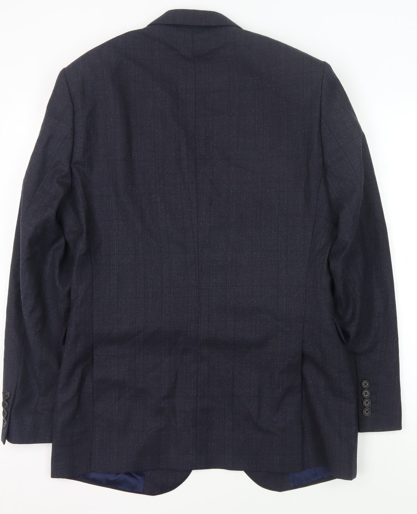 Jaeger Men's Blue Wool Classic Blazer, 38R Formal Style
