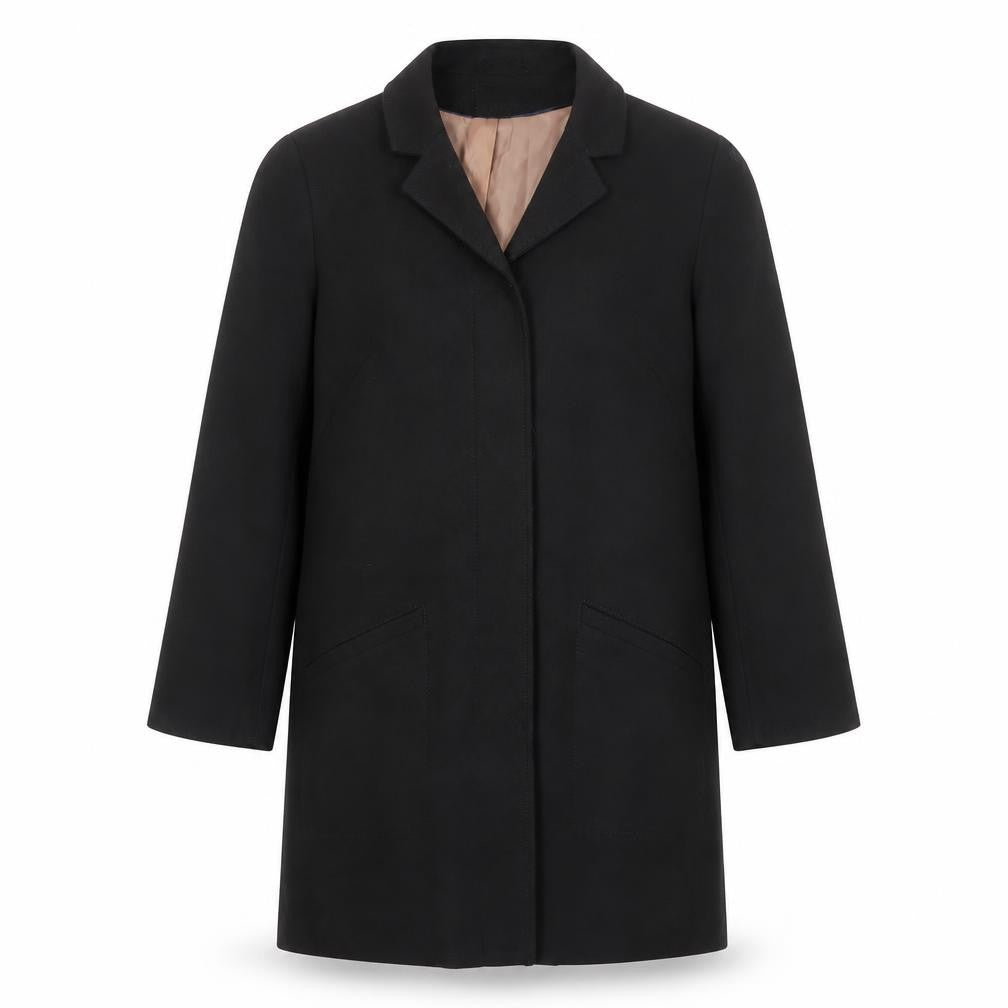 H&M Unisex Black Regular Overcoat Size 40
