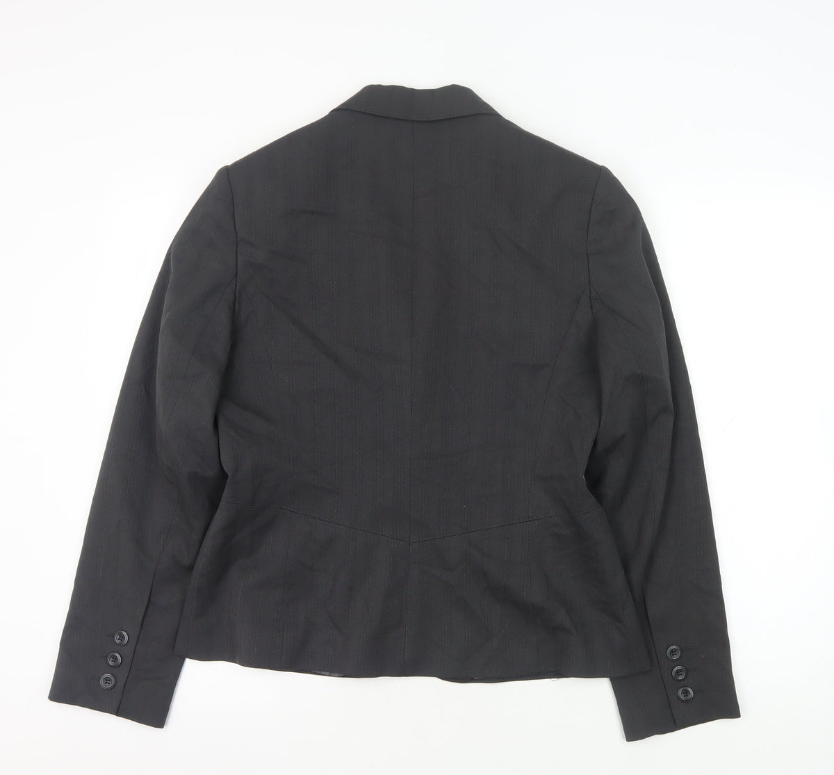 Next Women's Black Pinstripe Blazer Size 14