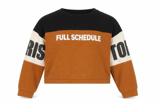 Zara Women's Colourblock Logo Sweatshirt - Small