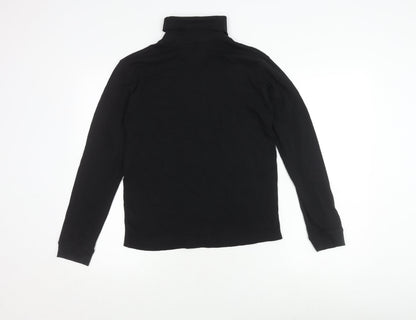 Back view of Mountain Warehouse Black XS High Neck Top