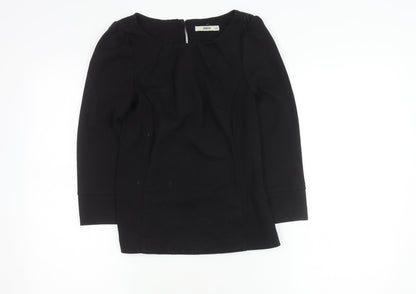 Oasis Women's Black 3/4 Sleeve Top Size 8