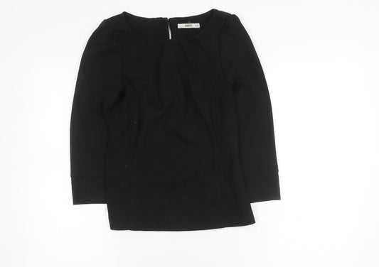 Oasis Women's Black 3/4 Sleeve Top Size 8
