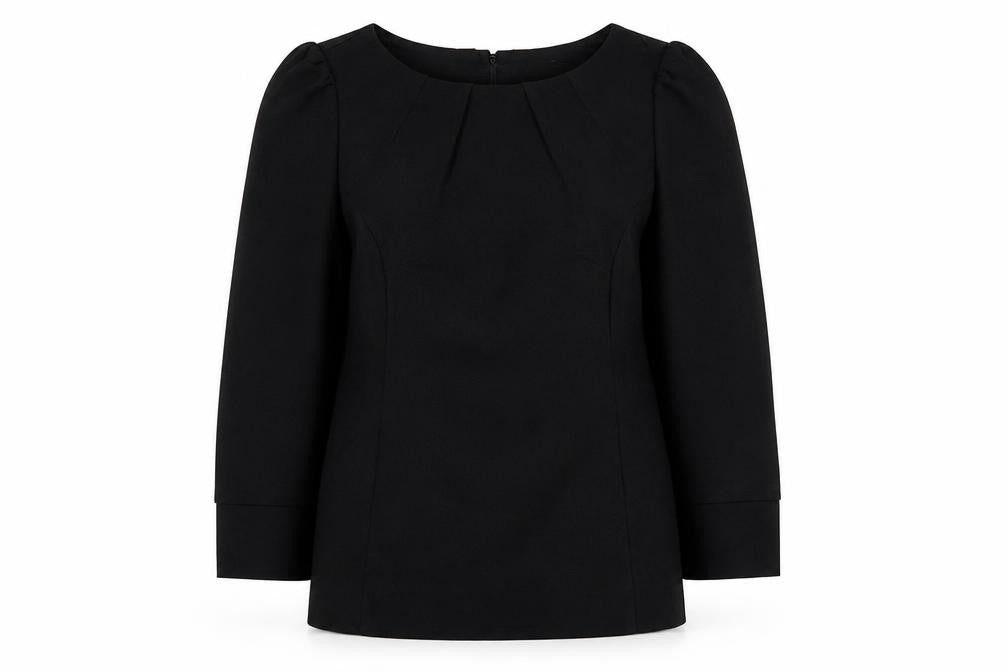 Oasis Women's Black 3/4 Sleeve Top Size 8