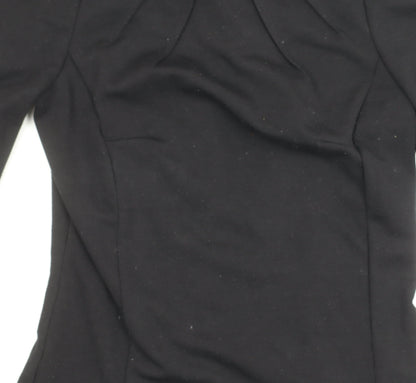 Oasis Women's Black 3/4 Sleeve Top Size 8