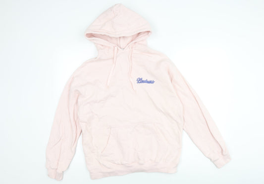 Maison Labiche Women's Pink Embroidered Hoodie S