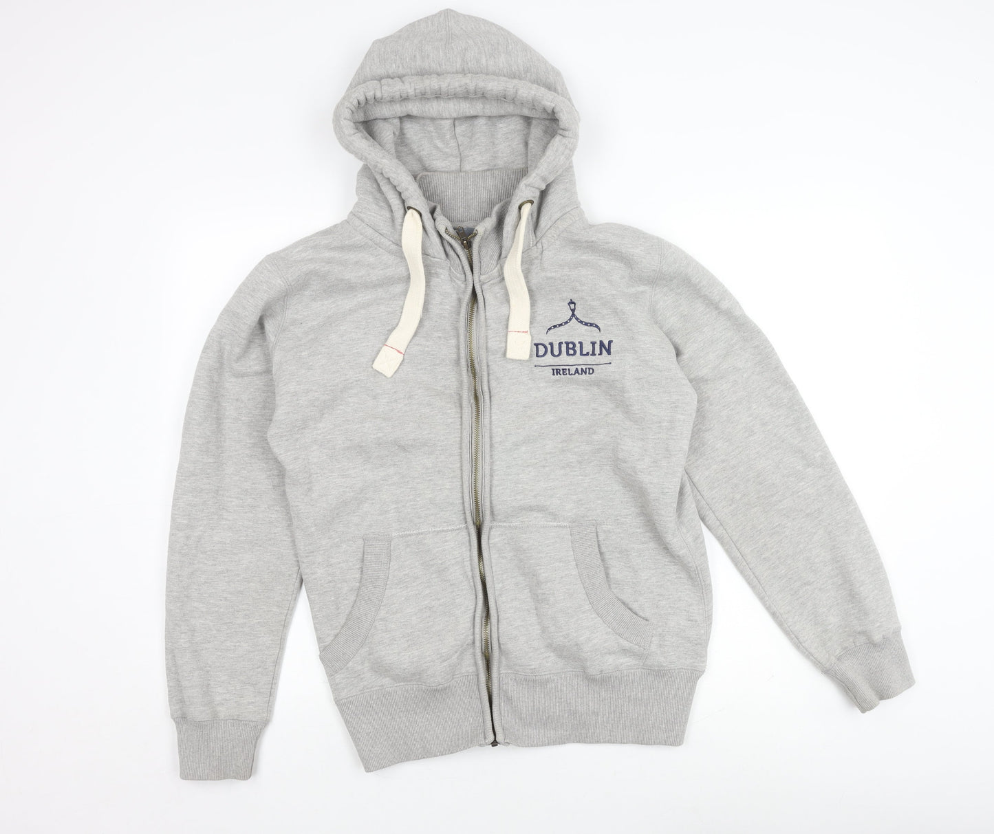 The Dublin Trading Co. Men's Grey Hooded Jacket M