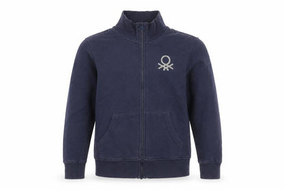 Front view of United Colors boys’ blue xl track jacket full zip