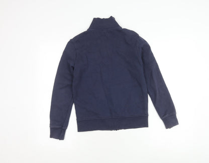 Back view of United Colors boys’ blue xl track jacket full zip