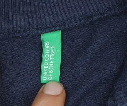 Additional view of United Colors boys’ blue xl track jacket full zip