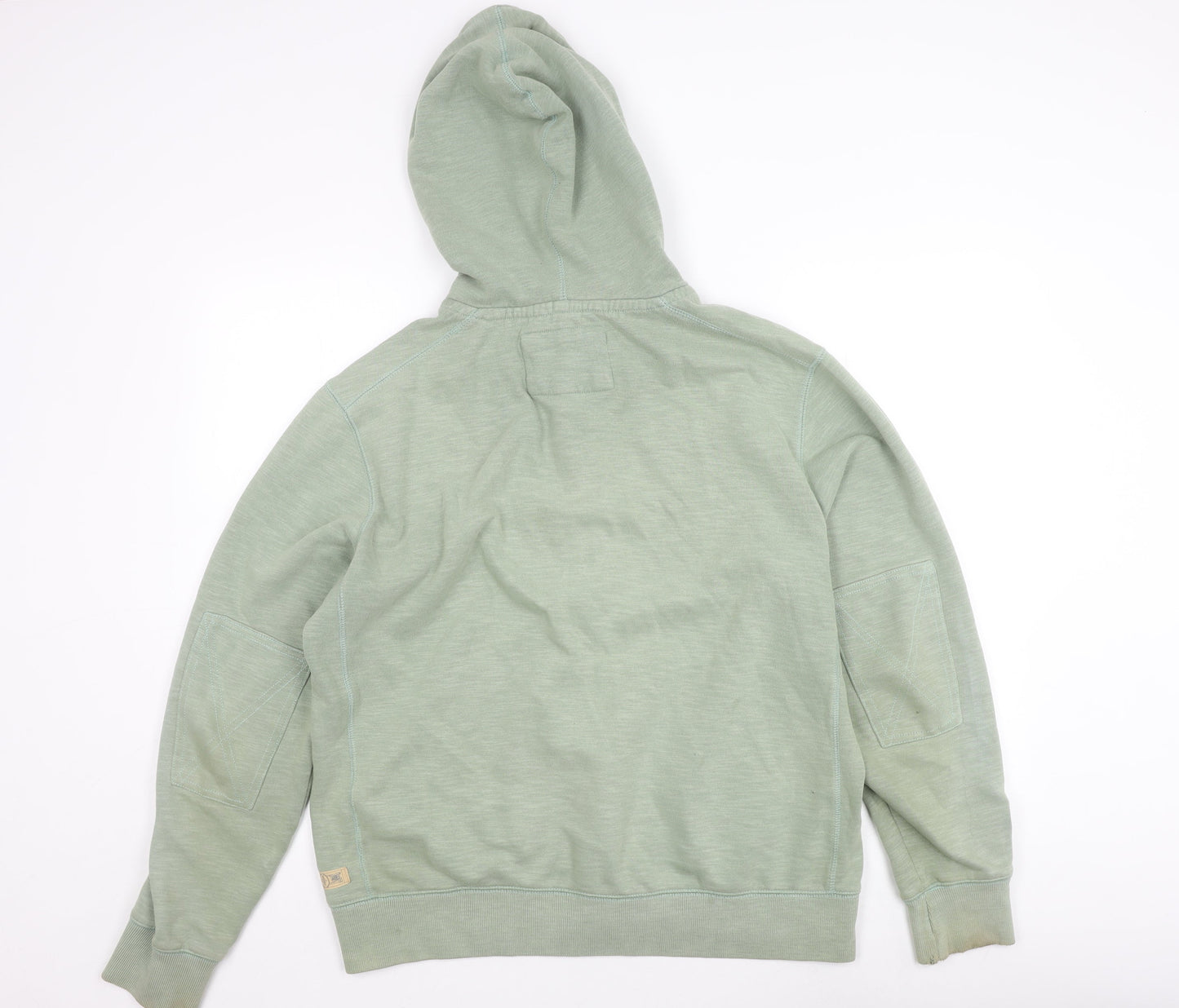 Marks and Spencer Men's Green Hooded Jacket Size L