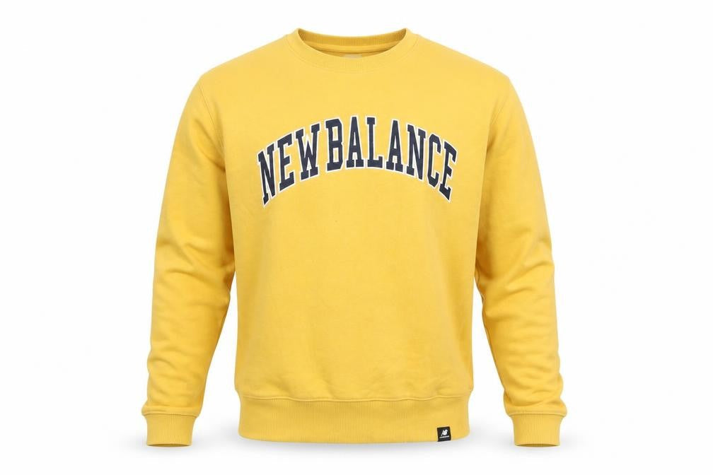 New Balance Men's Yellow Pullover Sweatshirt S