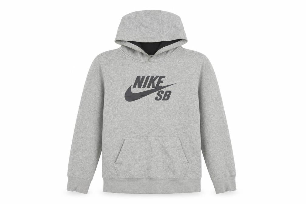 Nike Boys Grey Pullover Hoodie 13-15 Years - Stylish Comfort