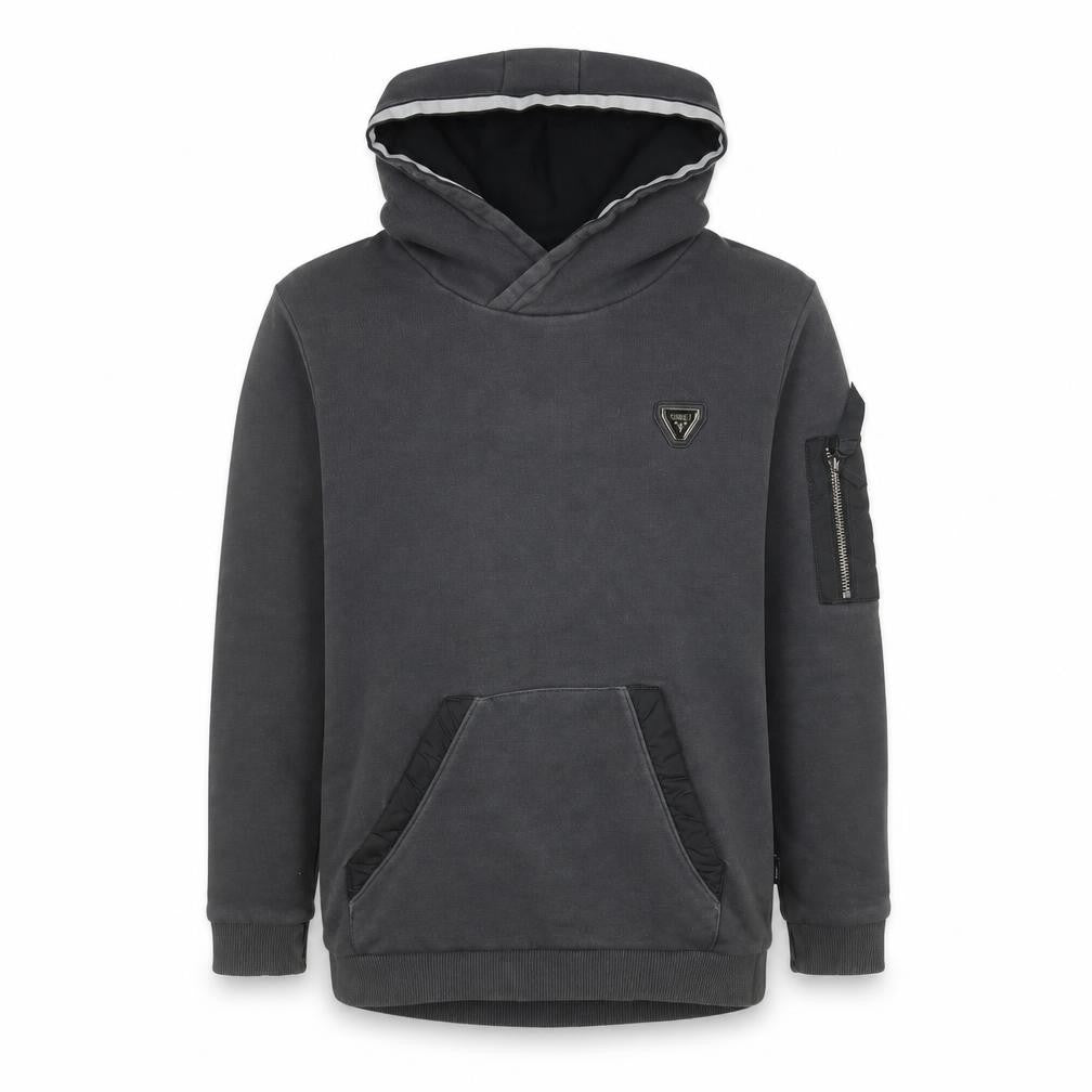 Sonneti Boys Black Pullover Hoodie 13-15 Years with Logo & Zip
