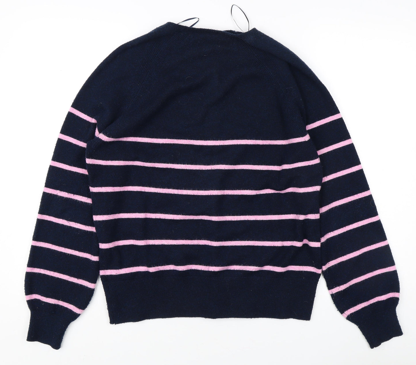 Marks and Spencer Women's Henley Striped Jumper Small