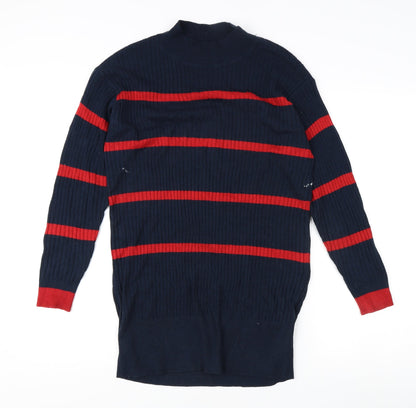 Marks & Spencer Men's Blue Striped XS Jumper