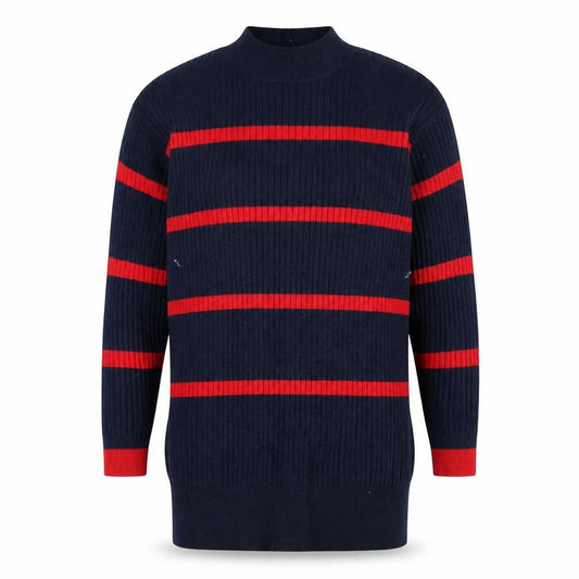 Marks & Spencer Men's Blue Striped XS Jumper
