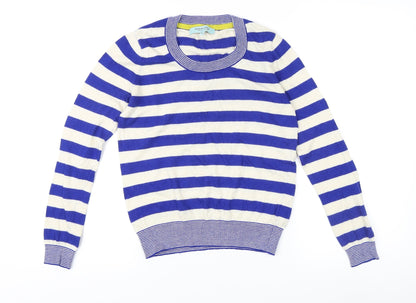Dickins & Jones Women's Blue Stripe XS Pullover Jumper