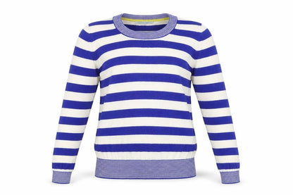 Dickins & Jones Women's Blue Stripe XS Pullover Jumper