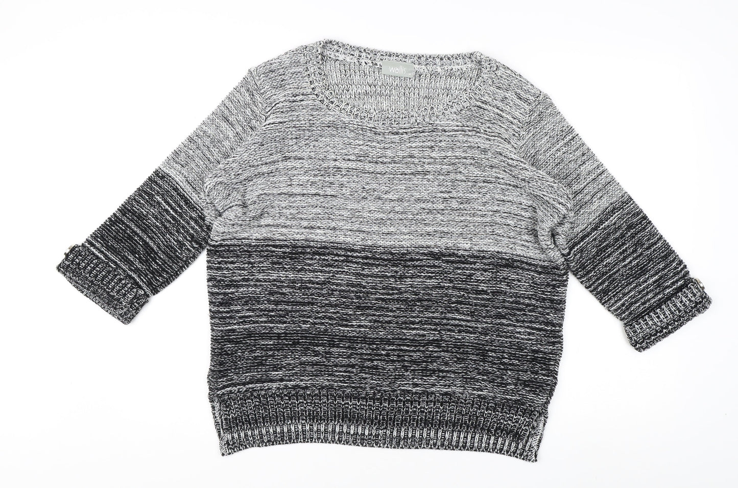 Wallis Women’s Grey Pullover Jumper, Size 14, Knit, Casual
