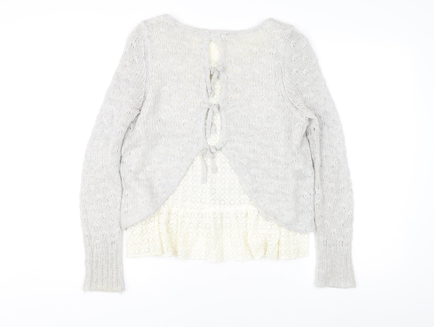Mint Velvet Women's Grey Pullover Jumper Size 12