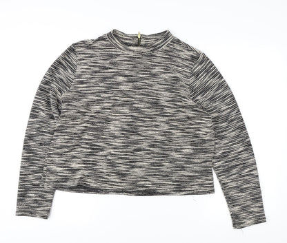 H&M Women's Multicoloured Crew Neck Jumper Size 12