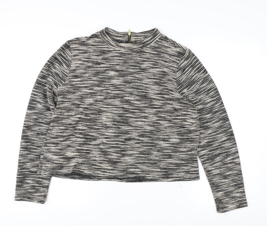 H&M Women's Multicoloured Crew Neck Jumper Size 12