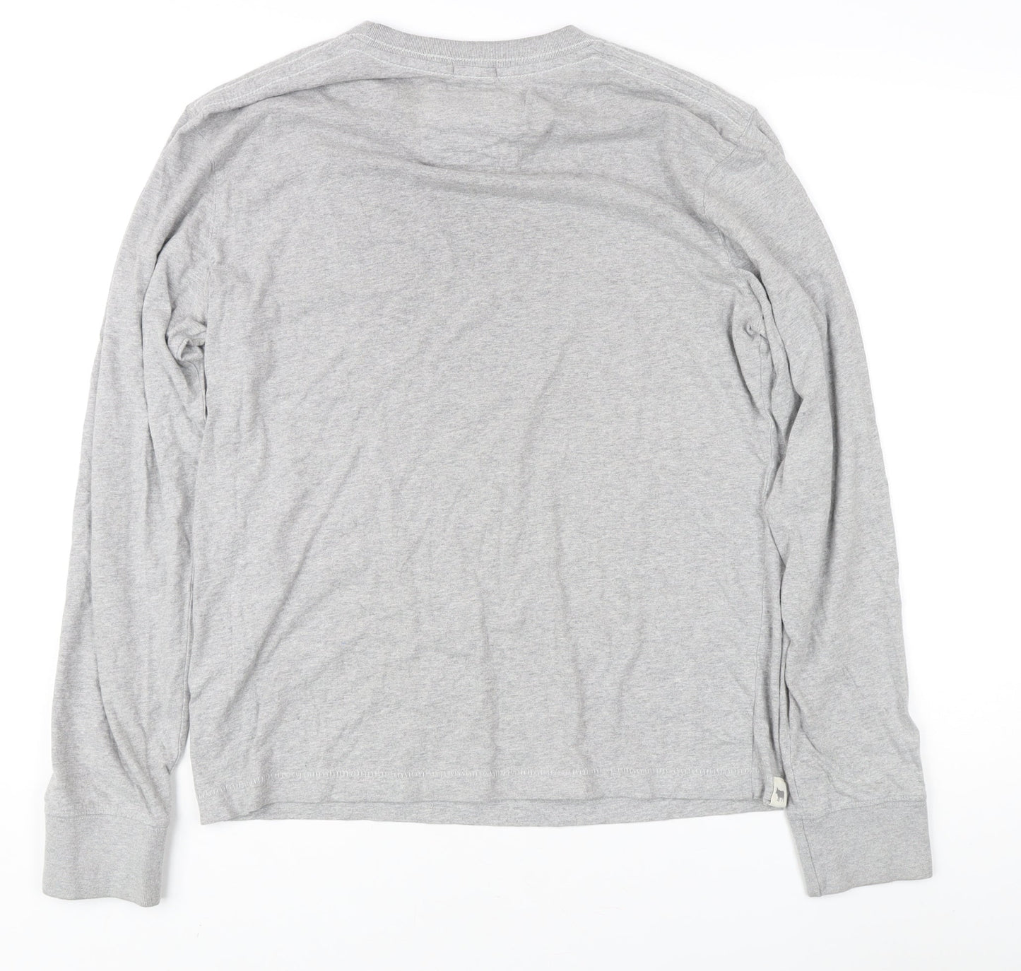 Kingsley Heath Men's Grey L Long Sleeve Cotton T-Shirt