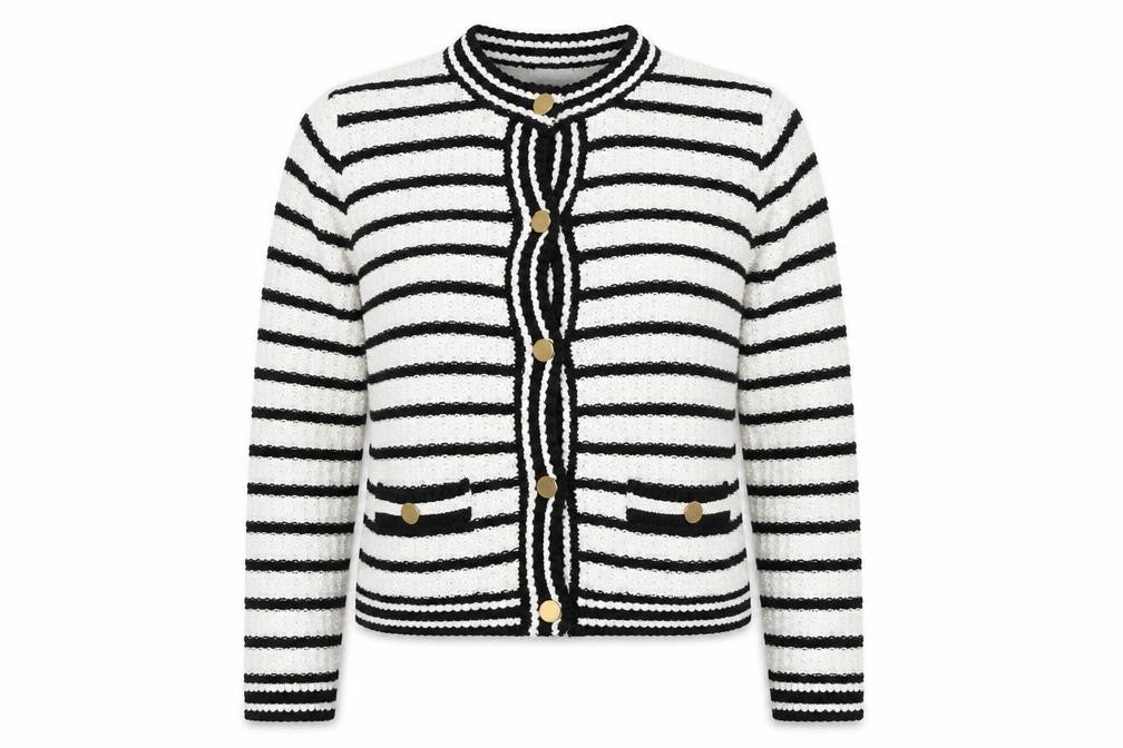Next Women's Multicoloured Striped Cardigan L