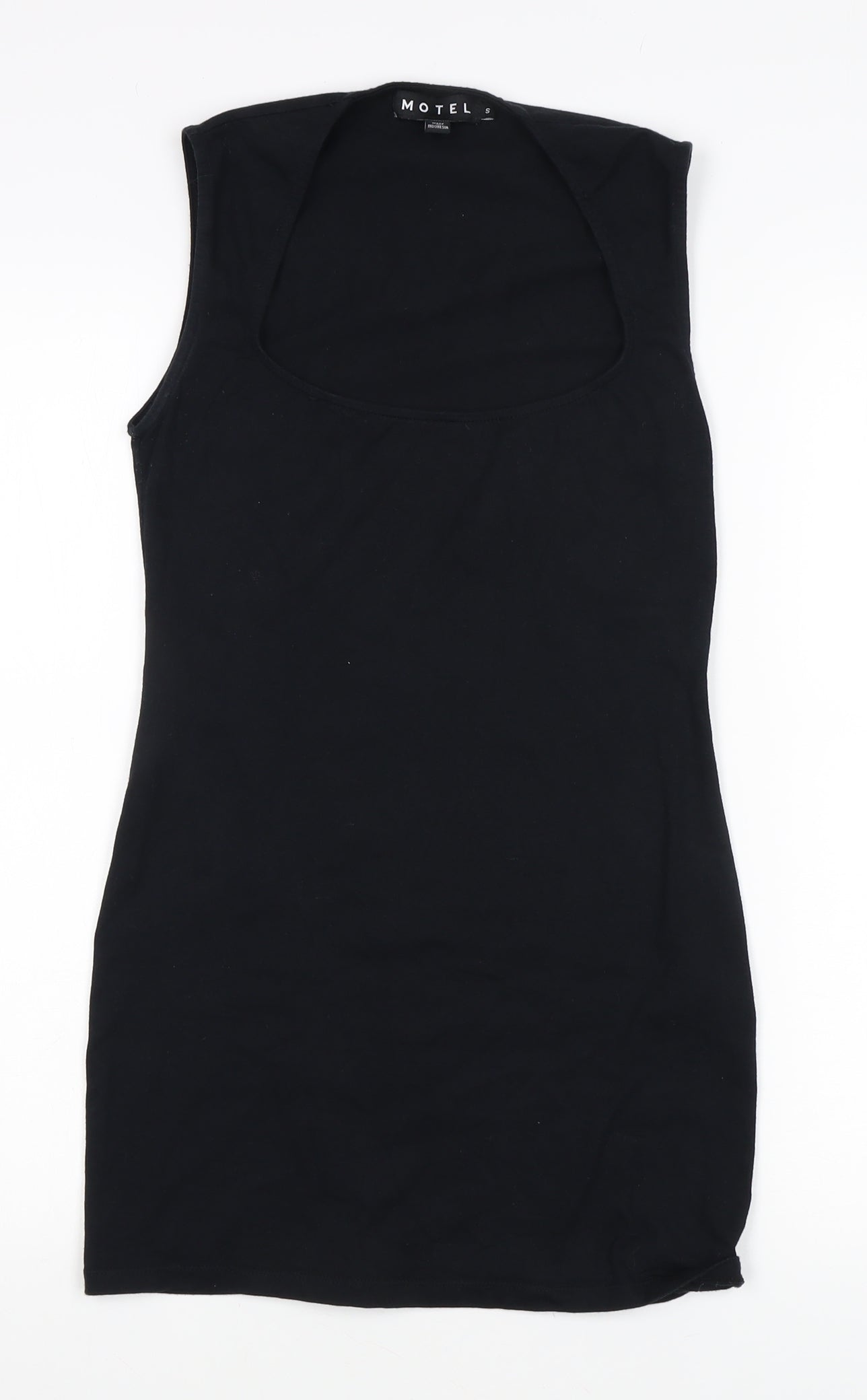 Motel Women's Black Bodycon Dress, Size S, Stretchy