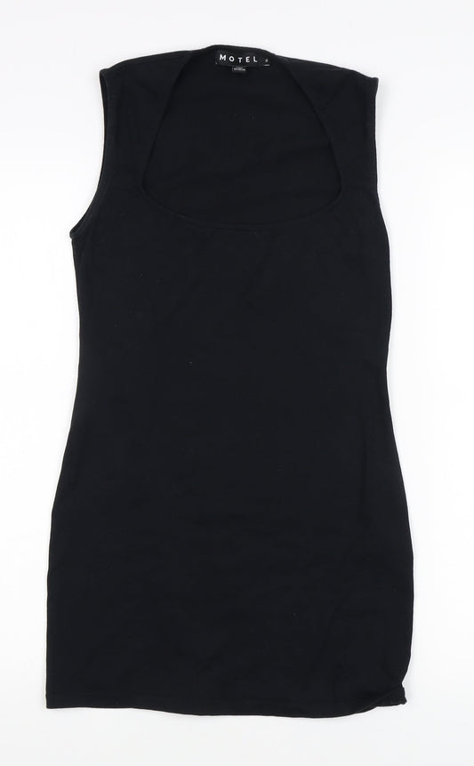 Motel Women's Black Bodycon Dress, Size S, Stretchy