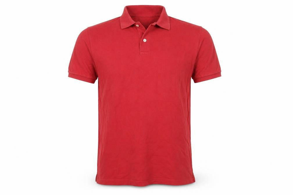 Gap Men's Red Polo Shirt Medium Stretch Cotton Solid