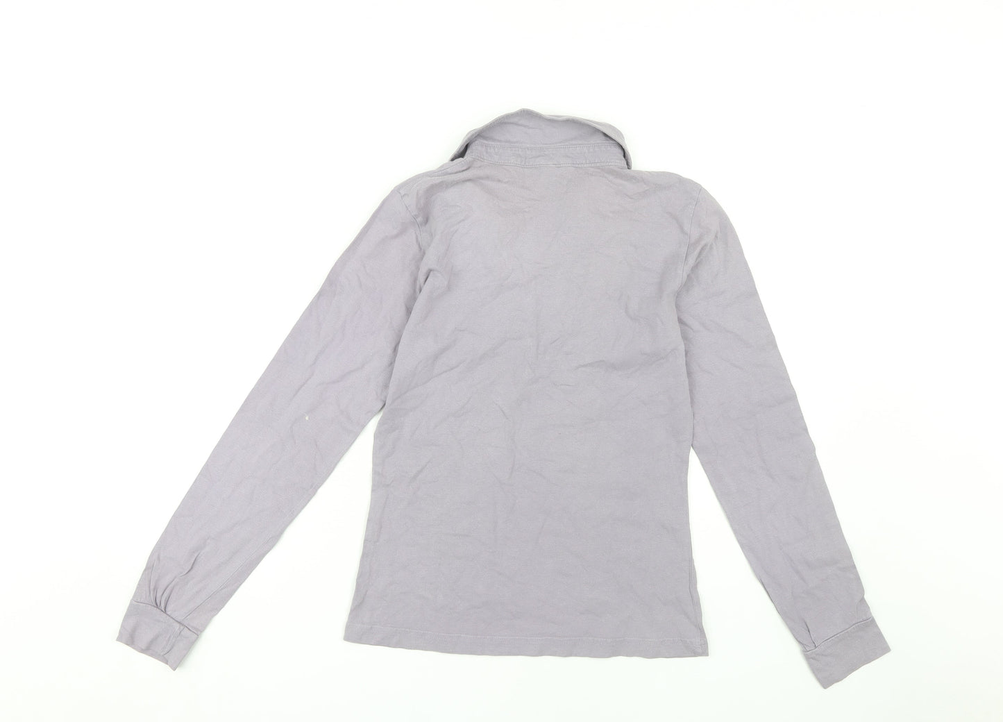 People Tree Women's Grey Polo Top Size 10