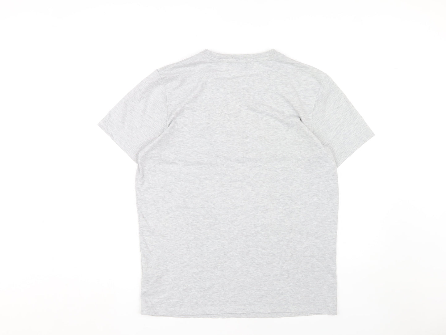 Jack & Jones Men’s Grey Crew Neck T-Shirt, L