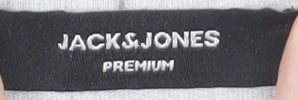 Jack & Jones Men’s Grey Crew Neck T-Shirt, L