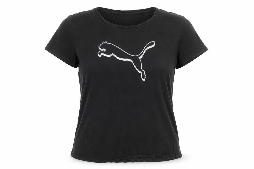Puma Unisex Kids Black Basic T-Shirt - L