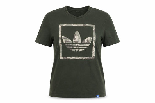 Adidas Unisex Green Camouflage T-Shirt S Casual