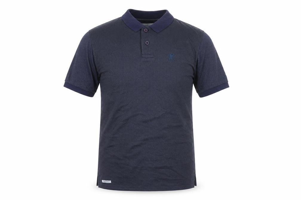 Lambretta Men's Blue Polo Shirt - Small, Collared